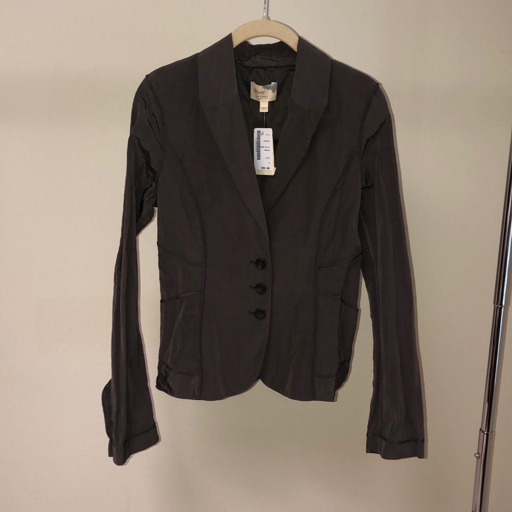 Elizabeth and James taupe brown jacket
